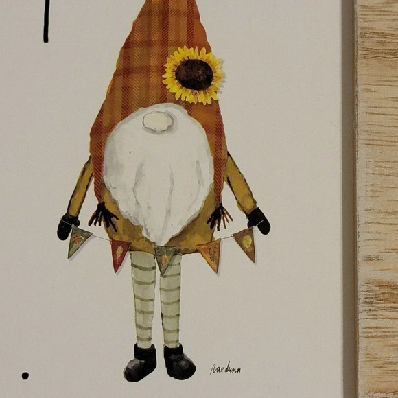 Rae Dunn Happy Fall Ya’all Gnome Wooden Wall Table Décor New - Picture 6 of 9